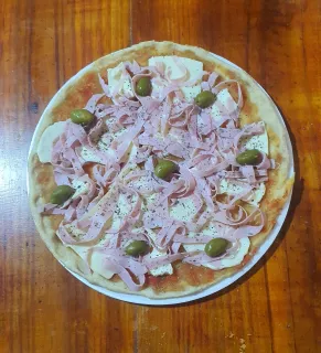 Especial con jamón (Lista para hornear) — 1 Pizza